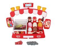 Juego de heladería Oficial de Frigo Casdon | Heladería de Juguete para niños de Dos años en adelante | con congelador, mostrador, Monedas de Juguete y más de 35 Piezas