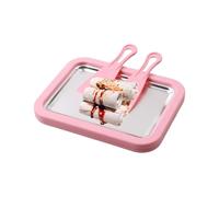 Juego de helados para el congelador para el hogar - Cubo de hielo DIY de acero inoxidable | Incluye placa de congelador y dos raspadores para divertidas actividades de cocina con la familia |