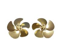 Juego De Hélices De Latón For Modelos De Barcos RC, Par De 33mm En Sentido Horario Y Antihorario, Orificio For Eje M4, Construcción Soldada con Estaño, Accesorios For Barcos RC