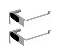 Juego de herrajes de baño de Acero Inoxidable Cromado, toallero, Soporte para pañuelos, Gancho para Bata, Accesorios de decoración de baño, 2 Unidades, Soporte para Papel A