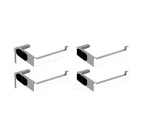 Juego de herrajes de baño de Acero Inoxidable Cromado, toallero, Soporte para pañuelos, Gancho para Bata, Accesorios de decoración de baño, 4 Unidades, Soporte para Papel A