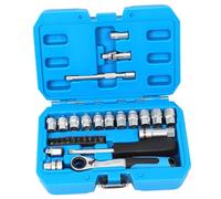 Juego de herramientas 29 en 1 con llave de carraca bidireccional, ideal para reparación de coches y herramientas de mantenimiento, motor de búsqueda de enchufes metálicos
