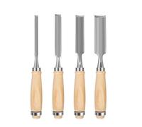 Juego de Herramientas cincel madera, Kit tallado carpintería for carpintero, cuchillo grabado en, 4 Uds(A)