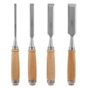Juego de Herramientas cincel madera, Kit tallado carpintería for carpintero, cuchillo grabado en, 4 Uds(B)