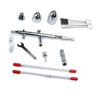Juego de herramientas de 13 ml, vasos de 5 ml y 2 ml, incluye cepillos de limpieza opcionales y llave inglesa para un fácil mantenimiento, pistolas de dispersión de detalles finos
