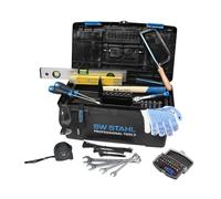 Juego de herramientas de 133 piezas para bricolaje y hogar - Caja de herramientas con cinta métrica, martillo, destornillador, carraca, etc. - Calidad profesional en maletín compacto