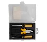 Juego de herramientas de 3 piezas con alicates y destornilladores para reparación del hogar, taller, mantenimiento, proyectos de bricolaje