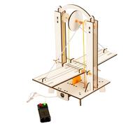Juego de herramientas de aprendizaje de ciencia de madera con operaciones de puente controladas a distancia para juegos educativos, herramienta educativa de enseñanza de física