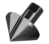 Juego de herramientas de biselado, recortadora avellanada de aleación de aluminio de 3 piezas para bricolaje y uso profesional, recorte de bordes de precisión y desbarbado en metal y madera (BC3011)