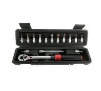 Juego de herramientas de control de par de precisión de 1/4 pulgadas, 16 llaves preestablecidas ajustables para reparación de vehículos, llave dinamométrica ajustable