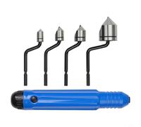 Juego de herramientas de desbarbado con kit de mango de rebaba NB1000 y 4 cabezales de corte de chaflán de acero de alta velocidad M2 BC6301/BC8301/BC1041/BC1651, cortador avellanado de 90°, manual (5