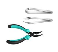 Juego de herramientas de deshuesado, alicates manuales y pinzas en ángulo para extraer piezas de pinbone de trucha de salmón y tareas de cocina en el hogar, herramienta de pinbone, alicates de