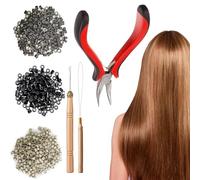 Juego de herramientas de extensión de cabello para principiantes | Pinzas de extensión para cabello más largo | Accesorios de estilo para damas en casa fiesta boda baile actuación fiesta cita