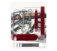 Juego de herramientas de extracción de molduras automotrices, kit de barra de palanca de panel 10X, diseño ergonómico de precisión, accesorios de detalles compactos con destornillador, equipo de