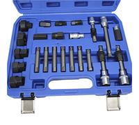 Juego de Herramientas de Extracción de Polea de Alternador de 24 Piezas, Kit de Extracción de Polea de Alternador, Herramienta de Desmontaje, Herramienta Profesional de