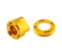 Juego de herramientas de extracción de tapa de manivela para soporte inferior SRAM con tornillo de cubierta de tapa de construcción de aluminio y herramientas de servicio (D-dorado)