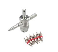Juego de Herramientas de Extracción de Válvulas de Neumáticos de 4 Pulgadas, Removedor de Válvulas Universal para Bicicleta, Coche, Camión, Motocicleta, ATV, Carrete de Acondicionamiento de