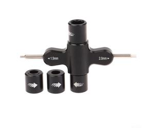 Juego de herramientas de hélice RC, carraca M5, destornillador de metal, juego de llaves para drones FPV, juego de mantenimiento compacto 8 x 5 x 3 cm para quadcopter herramienta de trinquete con