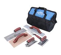 Juego de herramientas de hormigón de Marshalltown con bolsa de herramientas de nylon de 508 mm