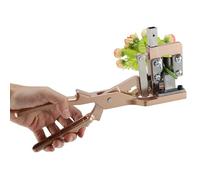 Juego de herramientas de injerto con tijera totalmente metálica, incluye 2 cintas de injerto y mango antideslizante, accesorios profesionales para injerto de plantas y árboles frutales