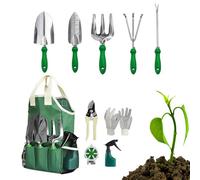 Juego de Herramientas de Jardinería - Equipo Resistentes - Juego De Herramientas De Jardín De 11 Piezas,para Hombres Mujeres Madres Principiantes Jardineros Patio Césped Plantas Árboles