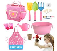 Juego de Herramientas de Jardinería para Niños - Juguetes Educativos Stem | Guantes Pala Juego de Jardín - para Niños y Niñas en Exterior, Patio, Césped, Playa, Viaje, , Cumpleaños y