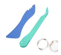 Juego de herramientas de lámina para trabajos de vidrieras - Lámina manual para acristalamiento con plomo| Aplicador preciso fabricado en ABS + acero, ligero de 16 g, diseño compacto, accesorios para