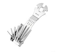 Juego de herramientas de llave hexagonal plegable de alto esfuerzo de torsión con diseño plegable compacto, especificaciones múltiples, material de acero al carbono confiable para trabajos de