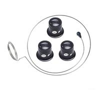 Juego de herramientas de lupa para reloj, 4 piezas con lupa de 5 x 15 x para aplicaciones de joyería y relojería