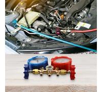 Juego de herramientas de manómetro industrial para refrigeración funciona con R410A, R32, R404A y R134A (B)