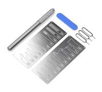 Juego de herramientas de mantenimiento electrónico con 20 pines de tarjeta para restauración de placa de circuito de CPU y chips de CPU