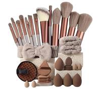Juego de herramientas de maquillaje, kit de belleza multifuncional, cepillos profesionales, accesorios de viaje compactos, organizador de cosméticos completo, conveniente para mujeres y niñas