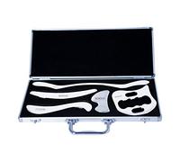 Juego de herramientas de masaje para raspar Gua Sha de acero inoxidable - STICKON IASTM Tools Gran herramienta de movilización de tejidos blandos (forma de O)
