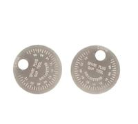 Juego de herramientas de medición de chispas de 0,6 a 2,4 mm, tipo moneda, aleación de zinc, 2 piezas para afinación de encendido automotriz