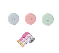 Juego de herramientas de medición portátiles de doble propósito, 6 unidades, materiales de polipropileno, cinta métrica con cabeza de metal, escala precisa a medida para mejoras del hogar, uso