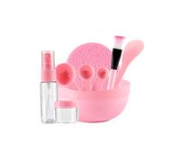 Juego de herramientas de mezcla de mascar de facas de bricolaje 9 PC/set Mask de máscara de mascarilla de tazón de tazón DIY Kit de herramientas de mezcla de Facera de Facera de bricolaje con cuchar