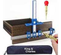 Juego de herramientas de perforación de madera para manijas y perillas, de aleación de aluminio, guía de taladro, cajón, tirador de madera, herramientas de perforación