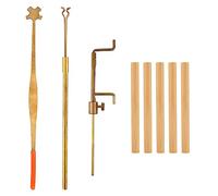 Juego de herramientas de poste de sonido para violín, kit de herramientas de reparación de instalación de luthier de violín, incluye fijador de poste de sonido estilo S y 5 postes de sonido de violín,