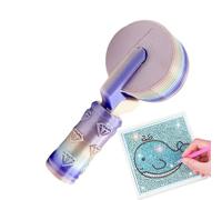 Juego de herramientas de prensado 3D impresas con forma ergonómica de diamantes de imitación, 4.02 en 3D | Comfortable Handle Embroidery Press Accessory Precision Smoothing | DIY Art Painting Crafts