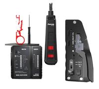 Juego de herramientas de probador Lan de engarzado RJ45, pelacables Ethernet, herramienta de punzonado, conectores rj 45 rj11, juego de reparación de cableado 12 en 1