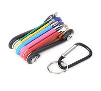 Juego de Herramientas de reparación, 9 en 1, multifunción, Mini Juego de Herramientas de reparación, Bicicleta, Ciclismo, mecánico, Juego de Herramientas de reparación, Ranura(Multicolor)
