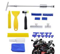 Juego de herramientas de reparación de abolladuras de coche, reparación de daños multifuncional, reparación de abolladuras de carrocería con herramienta de de dibujo, para motocicleta,