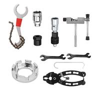 Juego de Herramientas de Reparación de Bicicletas, 9 Uds., Soporte Inferior, Manivela, Rueda Libre, Llave Extractora, Juego de Alicates para Cadena de Bicicleta