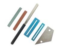 Juego De Herramientas De Reparación De Guitarra, Diapasón Y Traste, Regla Triangular, Espaciador, Piedra De Afilar, Accesorios Para Instrumentos Musicales