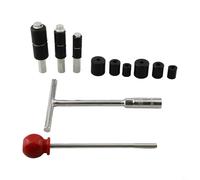 Juego de herramientas de reparación de pines de parada de agua termofusible con cubiertas de goma para tuberías PPR, tapón de fontanería de acero inoxidable para losa de hormigón y pared (B)