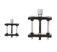 Juego de herramientas de reparación de soportes de movimiento de reloj de Metal, 2 uds., soporte de caja de reloj ajustable (38x34x20mm y 26x24x20mm),