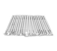 Juego de Herramientas de Repujado de Cuero de 20 Piezas, Juego de Sellos de Cuero de Múltiples Formas, Herramientas de Perforación de Sellos con Patrón de Metal