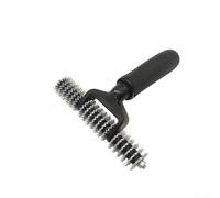 Juego de herramientas de rodillo y exprimidor de costuras de alfombra para instalación de alfombras, kit de herramientas manuales de metal de 2 piezas con agarre recubierto de vinilo para pegar