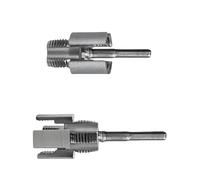 Juego de herramientas de rosca de tubería, 2 piezas, cortador externo interno de doble función para tubo de PVC y taladro eléctrico, herramienta de reparación de roscas de tubería adecuada