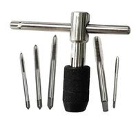 Juego de herramientas de roscado - Macho métrico, mango de llave de trinquete | Kit de cortador de alambre versátil tipo T, para reparación de tornillos a máquina, trabajo del metal, carpintería